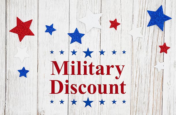 Holiday Discounts for the Military