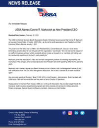 USBA Names Connie R. Markovich as New President/CEO (February 22, 2021)